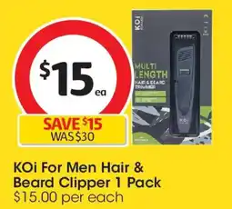 Coles KOi For Men Hair & Beard Clipper offer