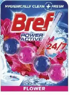 Coles Bref Power Active Rim Block Flower Toilet Cleaner offer