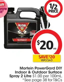 Coles Mortein Powergard Diy Indoor & Outdoor Insect Surface Spray offer