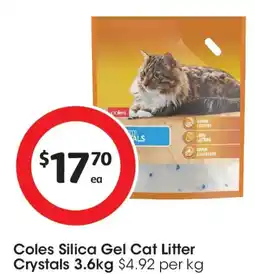 Coles Coles Silica Gel Cat Litter Crystals offer