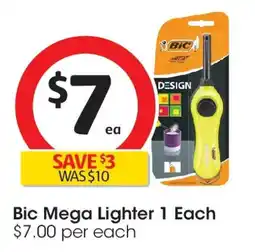 Coles Bic Mega Lighter offer