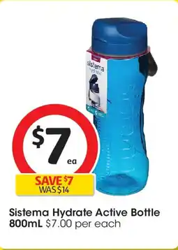Coles Sistema Hydrate Active Bottle offer