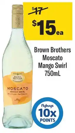 Coles Brown Brothers Moscato Mango Swirl offer