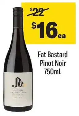 Coles Fat Bastard Pinot Noir offer