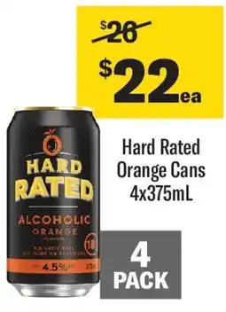 Coles Hard Rated Orange Cans offer
