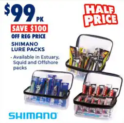 BCF Shimano lure packs offer