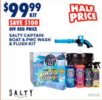 BCF Salty captain boat & pwc wash & flush kit offer