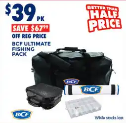 BCF Bcf ultimate fishing pack offer