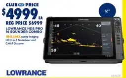 BCF Lowrance hds pro 16 sounder combo offer
