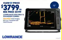BCF Lowrance hds pro 12 sounder combo offer