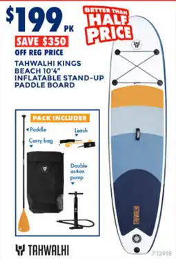 BCF Tahwalhi kings beach 10'4" inflatable stand-up paddle board offer