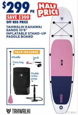 BCF Tahwalhi kahawai sands 10'6" inflatable stand-up paddle board offer