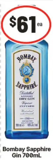 IGA Bombay Sapphire Gin offer