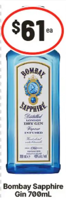 IGA Bombay Sapphire Gin offer