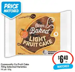 IGA Community Co Fruit Cake Selected Varieties offer