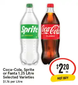 IGA Coca-Cola, Sprite or Fanta Selected Varieties offer