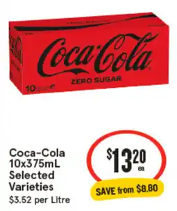 IGA Coca-Cola Selected Varieties offer