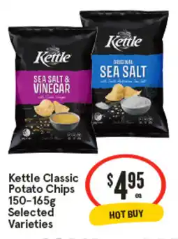 IGA Kettle Classic Potato Chips Selected Varieties offer