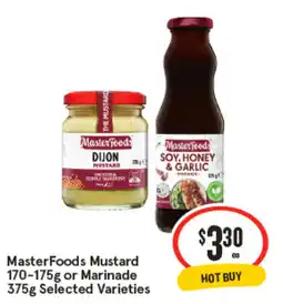 IGA MasterFoods Mustard or Marinade Selected Varieties offer