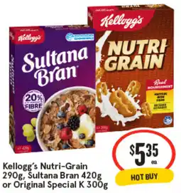 IGA Kellogg's Nutri-Grain, Sultana Bran or Original Special K offer