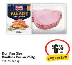 IGA Don Pan Size Rindless Bacon offer