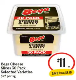 IGA Bega Cheese Slices Selected Varieties offer