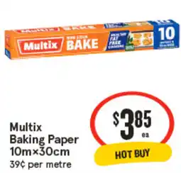 IGA Multix Baking Paper offer