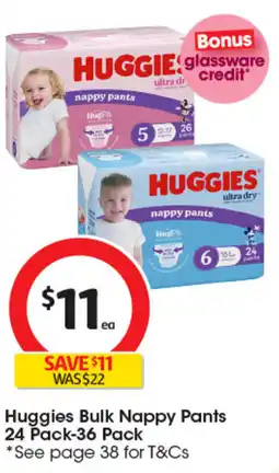 Coles Huggies Bulk Nappy Pants offer