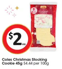 Coles Coles Christmas Stocking Cookie offer