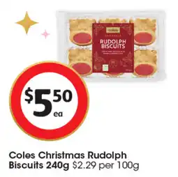 Coles Coles Christmas Rudolph Biscuits offer