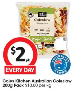 Coles Coles Kitchen Australian Coleslaw offer