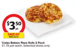 Coles Coles Bakery Pizza Rolls offer