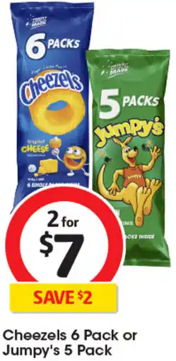 Coles Cheezels or Jumpy's offer