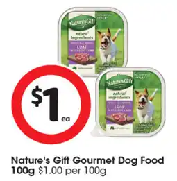 Coles Nature's Gift Gourmet Dog Food offer
