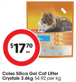 Coles Coles Silica Gel Cat Litter Crystals offer