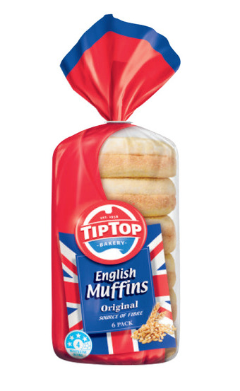 Coles Tip top english muffins 6 pack offer