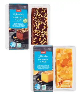 Coles Coles flourless orange slice or hazelnut slice 2 pack offer