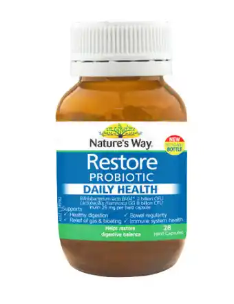 Coles Nature’s way restore probiotic daily health capsules 28 pack offer
