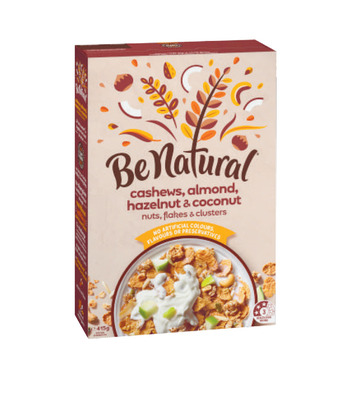Coles Be natural cashews, almond, hazelnut & coconut cereal 415g offer
