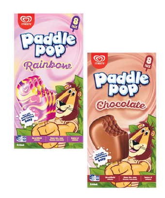 Coles Streets paddle pop 8 pack 544ml offer