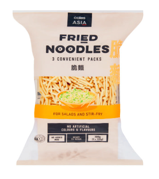 Coles asia fried noodles 300g offer at Coles