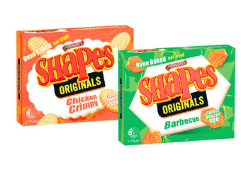 Coles Arnott's shapes crackers 160g-190g offer