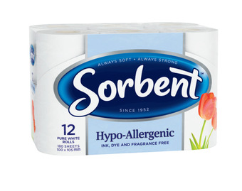Coles Sorbent hypo allergenic toilet tissue 12 pack offer