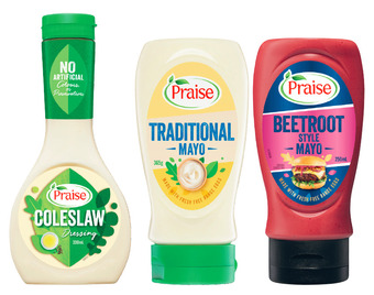 Coles Praise dressing 250ml-330ml, squeezy mayonnaise 365g-410g or squeezy aioli or mayonnaise 250ml offer