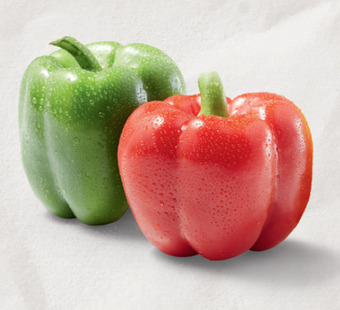 ALDI Australian green or red capsicum per kg offer