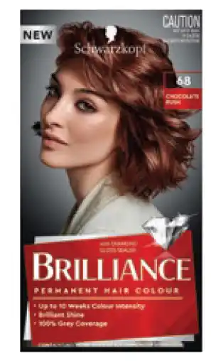 Chemist Discount Centre Schwarzkopf brilliance hair colour 68 chocolate rush offer