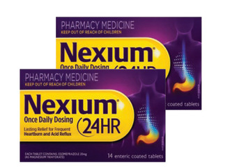 Chemist Discount Centre Nexium 24 hour heart burn and acid reflux relief 20mg 14 tablets offer