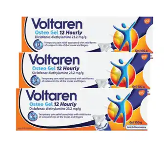 Chemist Discount Centre Voltaren osteo gel 12 hourly 100g offer