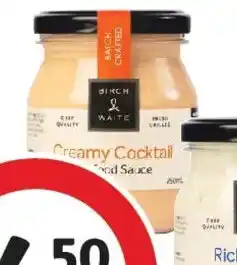 Coles Birch & Waite Seafood Sauce Creamy Cocktail offer