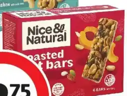 Coles Nice & Natural Nut Bars Trail Mix Multipack Snacks offer